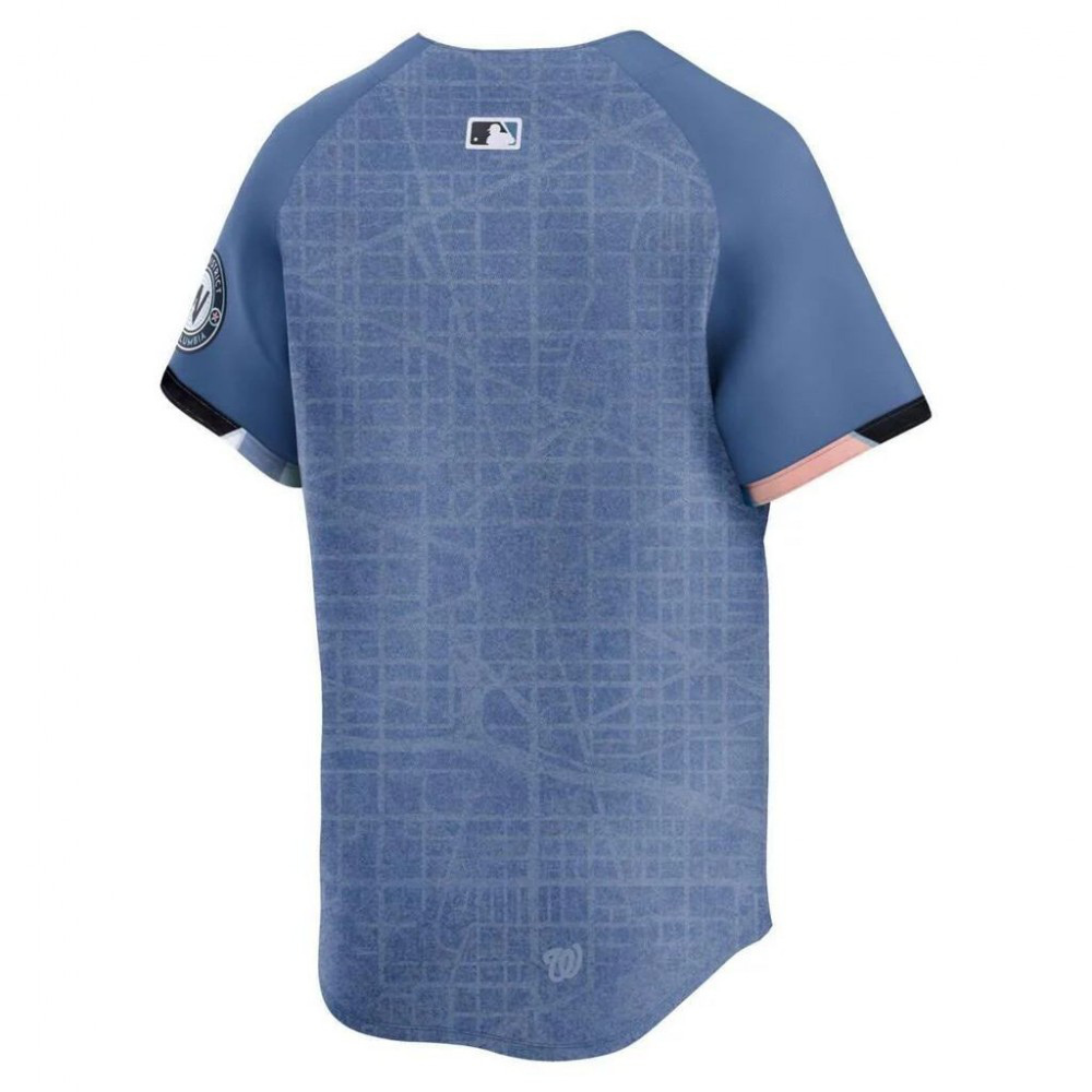 MLB Washington Nationals 2025 City Connect Limited Blank Jersey - Blue-Pro Kit Vault | Brand New 26/27 Sports Jerseys